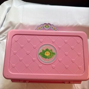 Pink Heart Patterned Storage Box